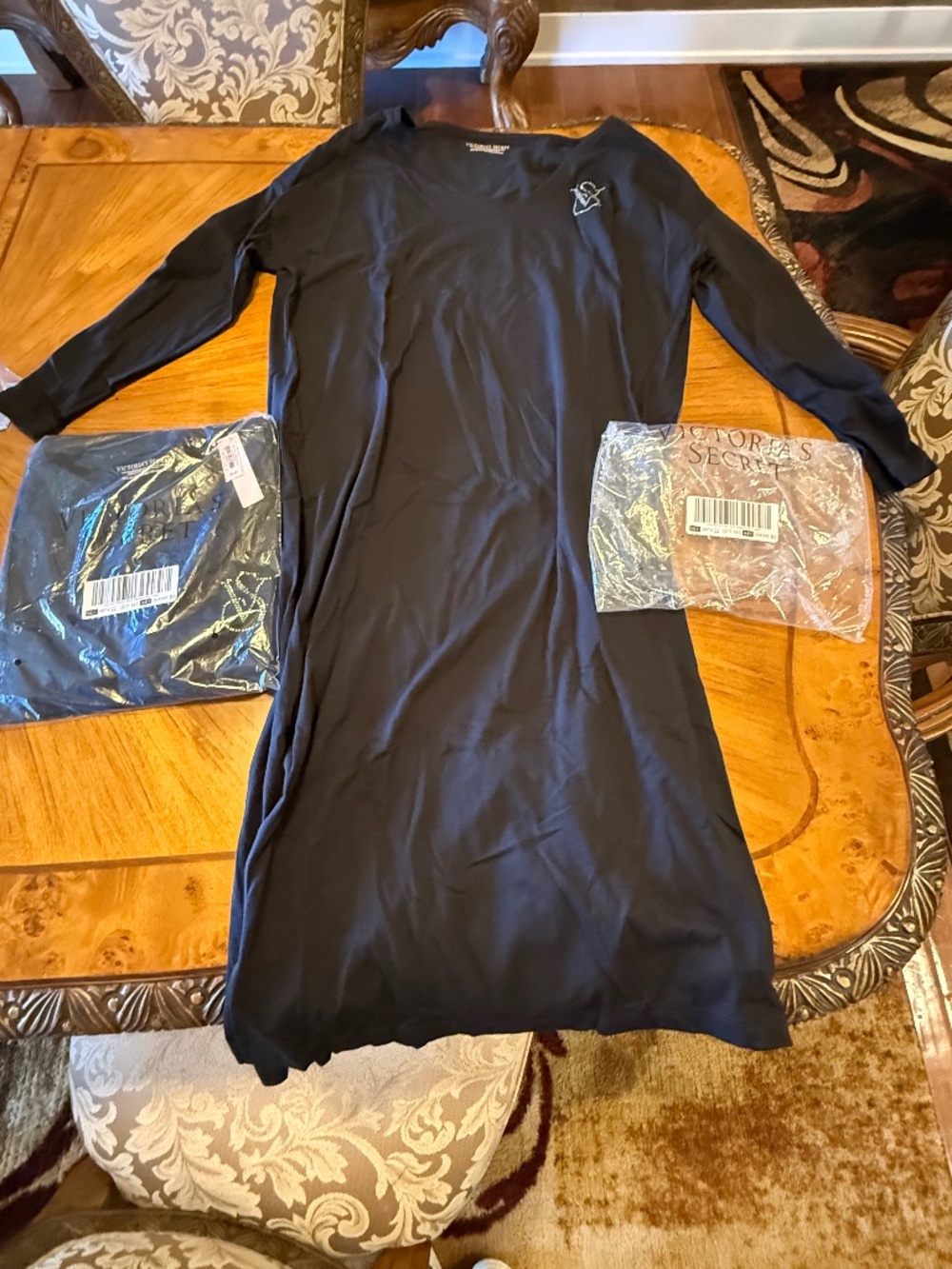 Victoria's Secret Midi Length Black Nightgowns set of 2 medium/large